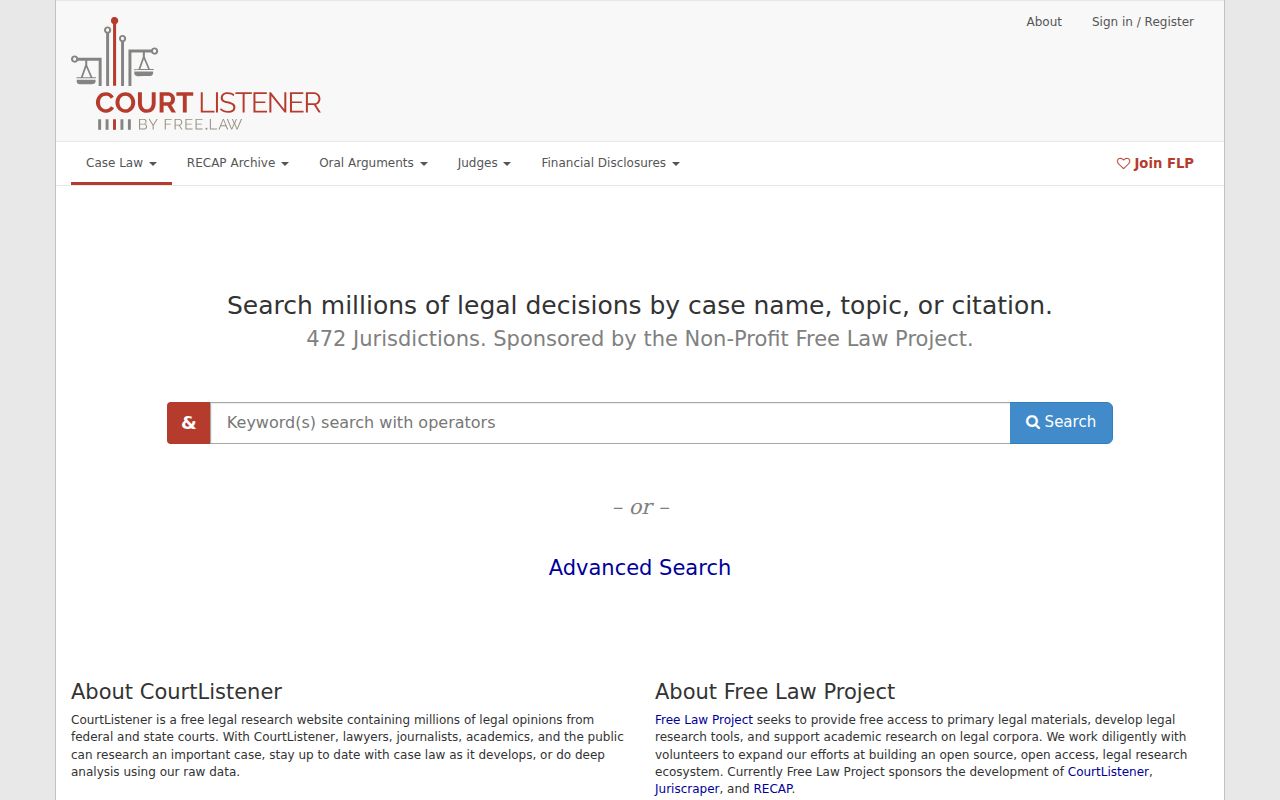 Jones County docket search federal CourtListener record source
