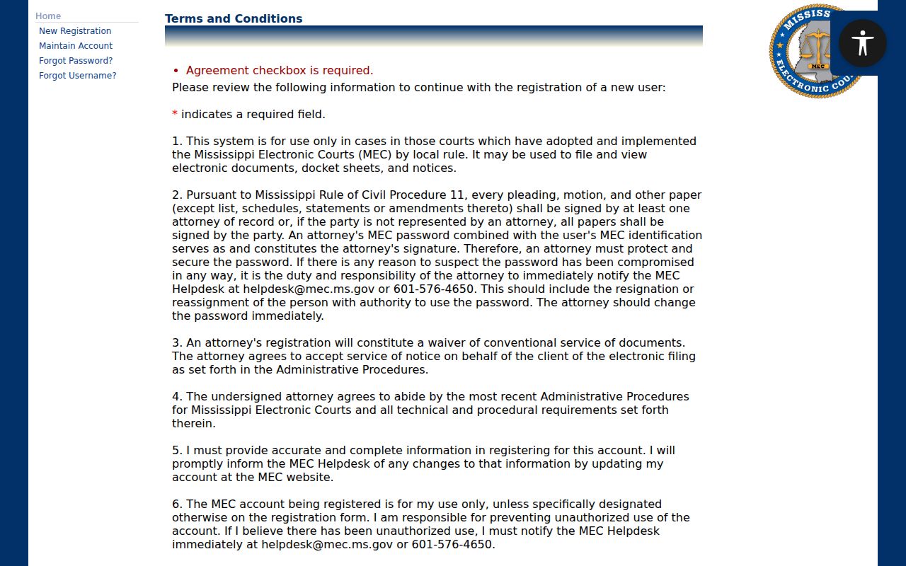 Jones County civil docket PAMEC fee and per-page terms