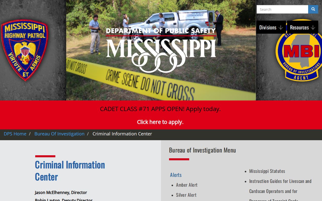 Jones County criminal docket distinction from Mississippi criminal information center