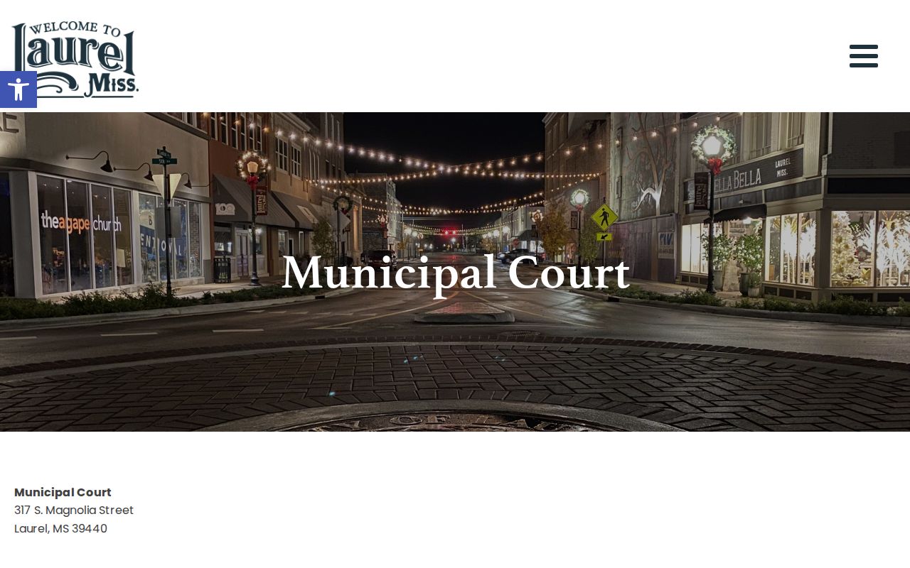 Jones County Laurel court records at Laurel Municipal Court