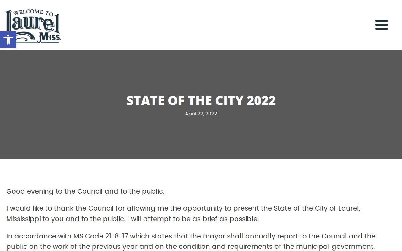 Jones County Laurel court records annual Municipal Court report for 2021